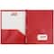 JAM Paper 9.5" x 11" Plastic 2 Pocket School POP Folders with Clasps, 6ct.